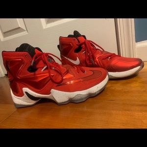 Nike Shoes - Nike Lebron XIII Red Basketball Shoe Nike Shoes - Nike Lebron XIII Red Basketball Shoe